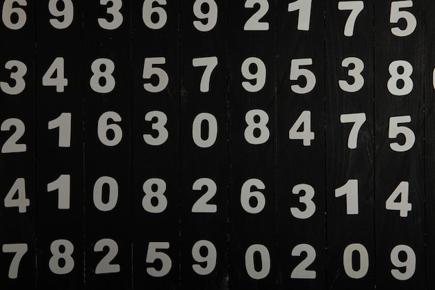 Background of numbers or Seamless pattern with numbers