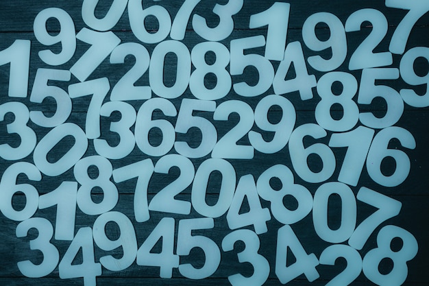 Background of numbers or seamless pattern with numbers