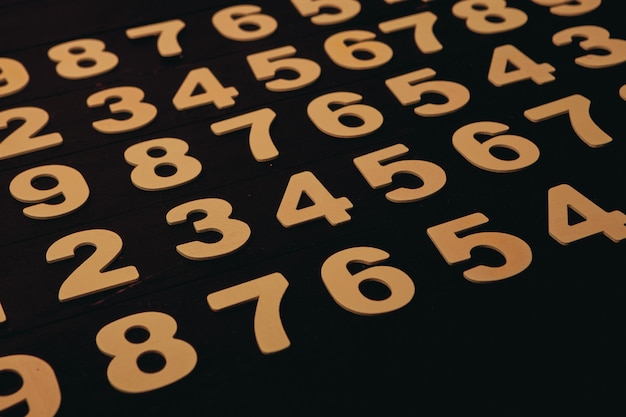 Background of numbers or seamless pattern with numbers