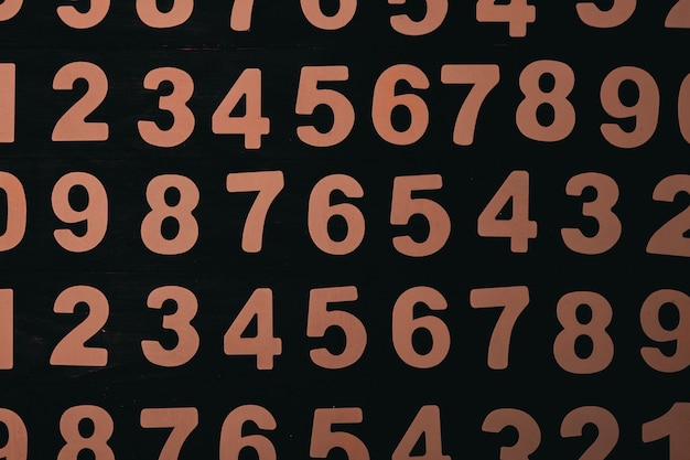 Background of numbers or seamless pattern with numbers