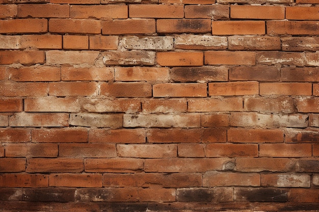 Background Old Red Brick Wall Texture