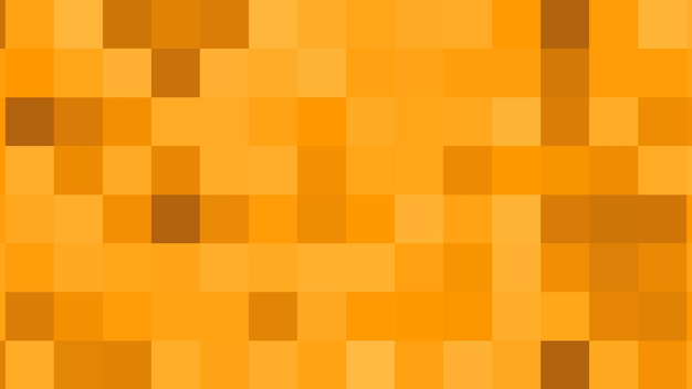 a background of orange and brown squares with a yellow square.