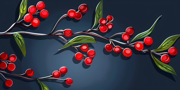 background picture with berries a simple image of berry bushes raspberries strawberries and cherr