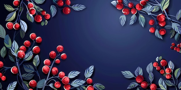 background picture with berries a simple image of berry bushes raspberries strawberries and cherr