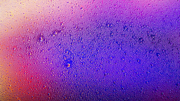 Background rain drops close up