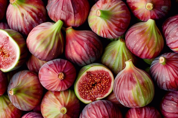 background of ripe figs