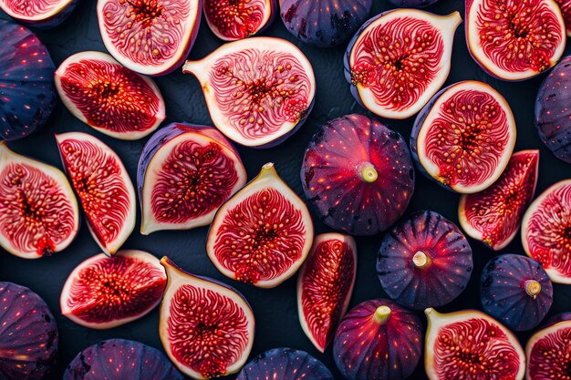 background of ripe figs