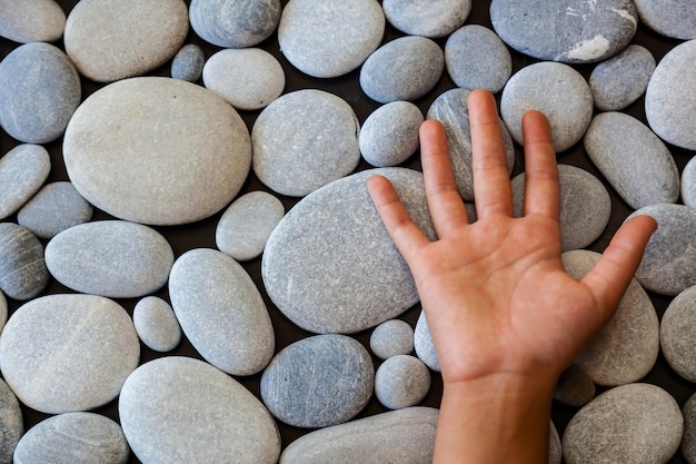 Background of round stones