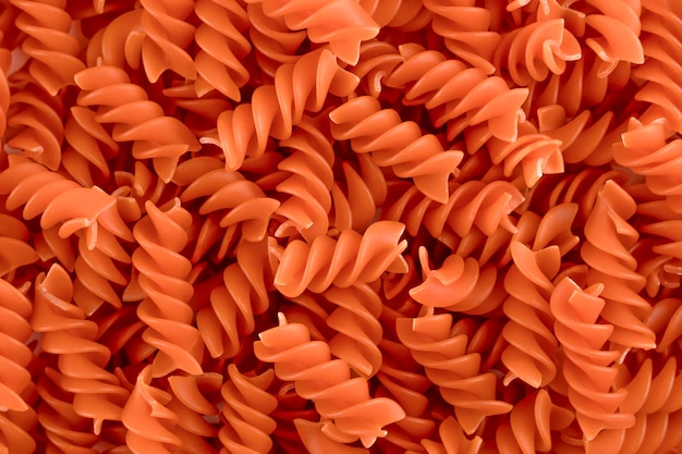 background spiral orange pasta