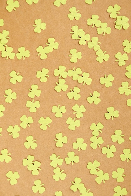 Background for St Patrick39s Day Silhouettes of green clover