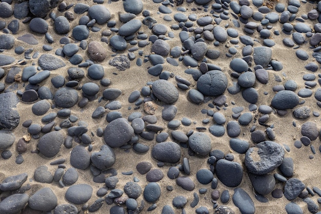 Background of stones and sand