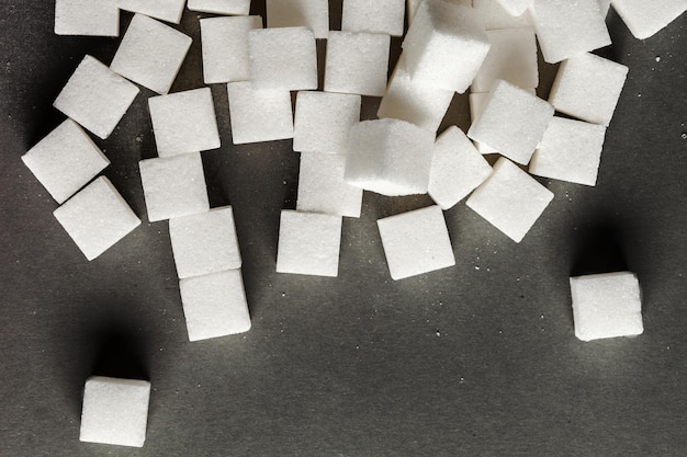 Background of sugar cubes