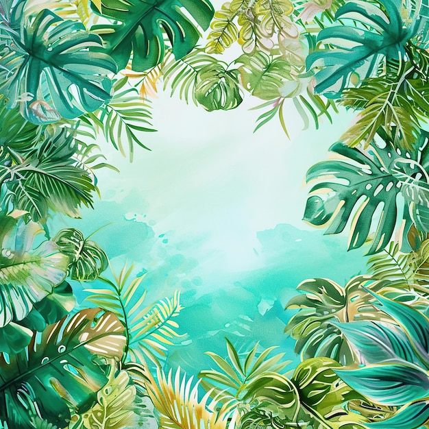 Background for Summer Beach Dresses in Green