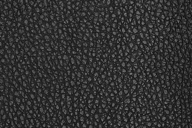 background and texture black leather close up