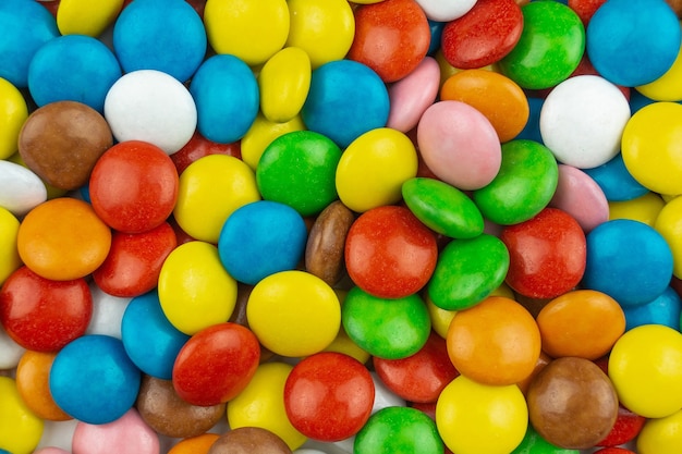 Background texture of colorful candies