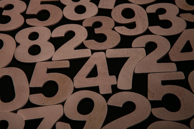 Photo background or texture of numbers finance data concept mathematic banking or currency