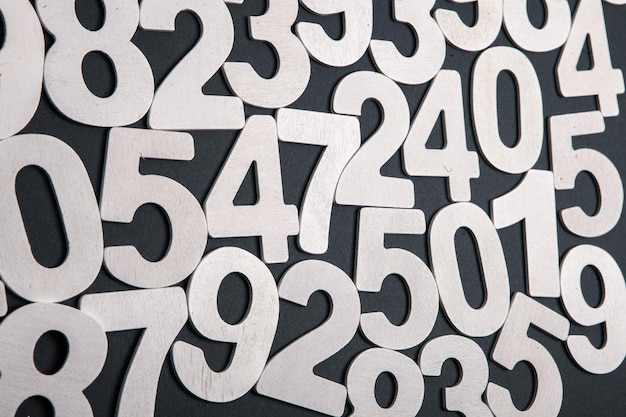 Photo background or texture of numbers finance data concept