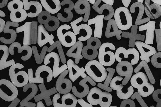 Background or texture of numbers.