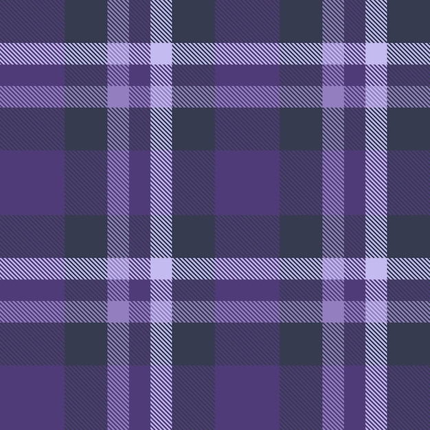 Background vector textile of fabric check texture with a tartan pattern seamless plaid