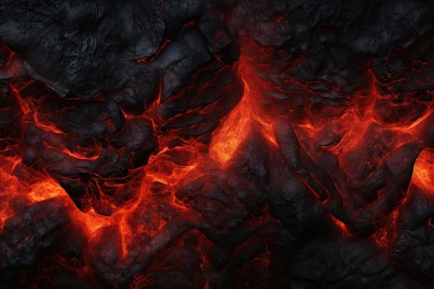 Background volcano lava fire