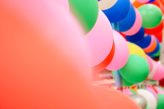 Background and wallpaper of colorful party balloon