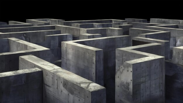 Photo background wallpaper concrete maze concept