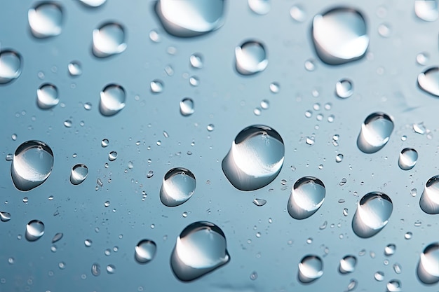 Background of Water Droplets Closeup view