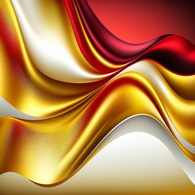 Background of a waving flag yellow red and orange tint