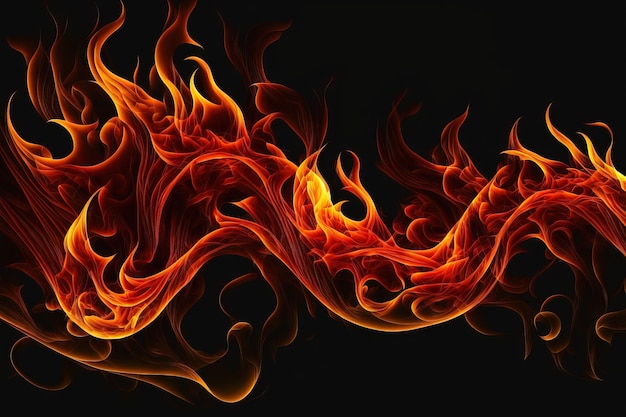 Background with an abstract blazing fire flame texture