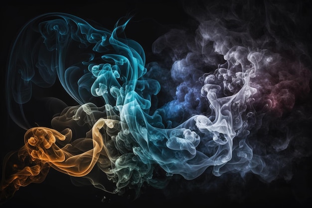 Background with abstract smoke and fog