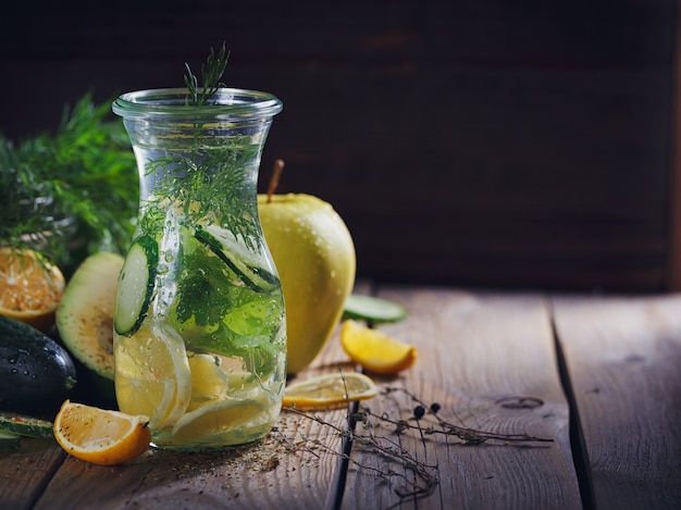 Background with assorted green vegetables