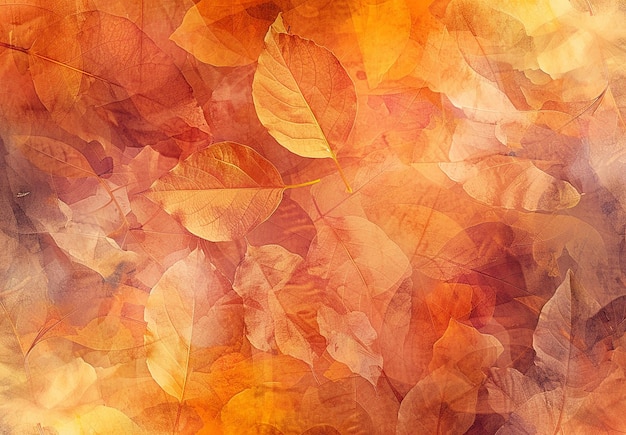 Photo background with autumn leaves and a colorful background