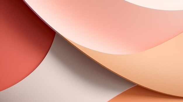 Background with beige brown pink paper sheets Abstract wallpaper AI