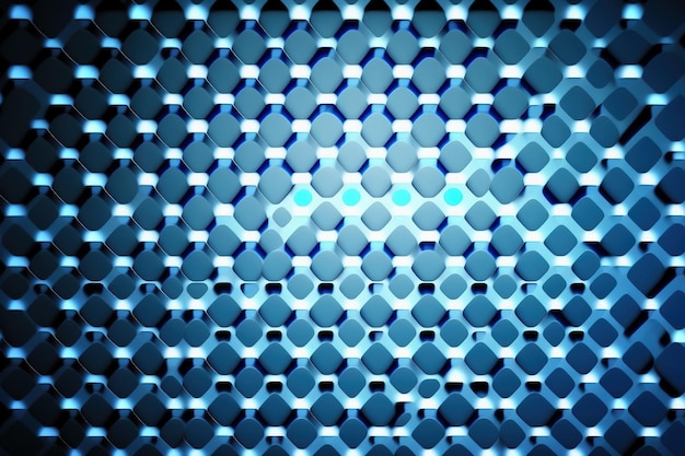 Background with blue grid mosaic and innovative design templates