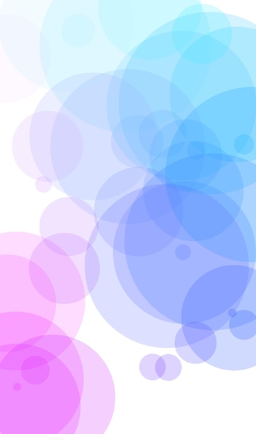 A background with a blue and pink circles.