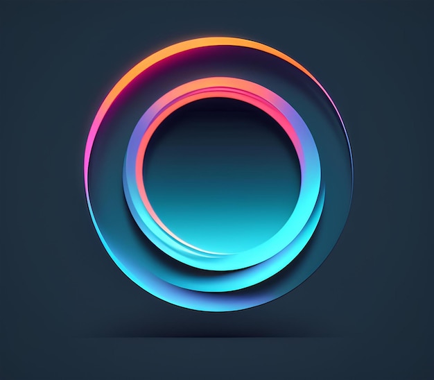 Background with circle AI