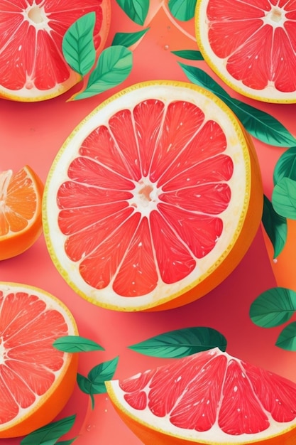 Background with citruses