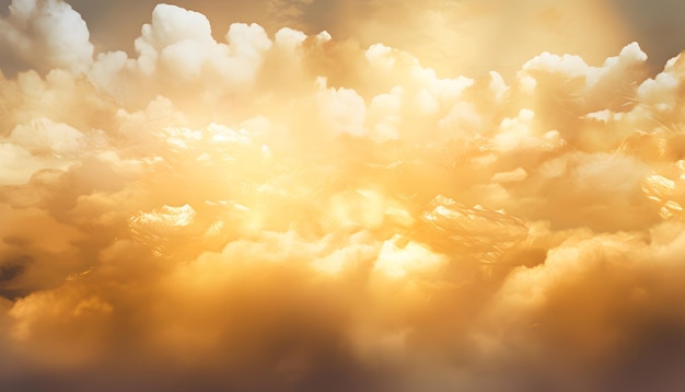 Background with a cloud pattern rendered in golden tones