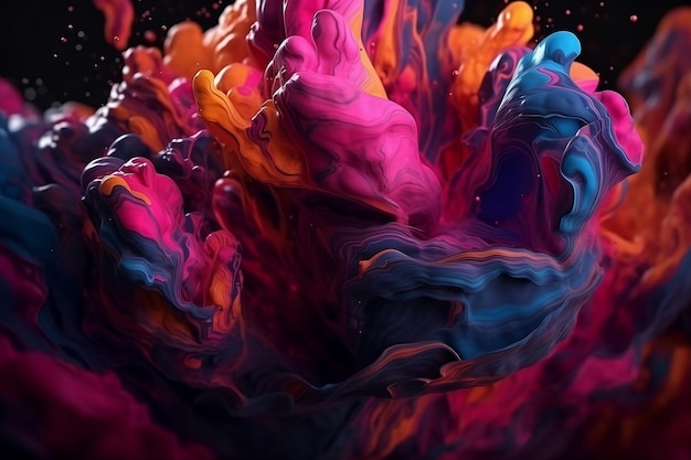 background with color water Generative AI