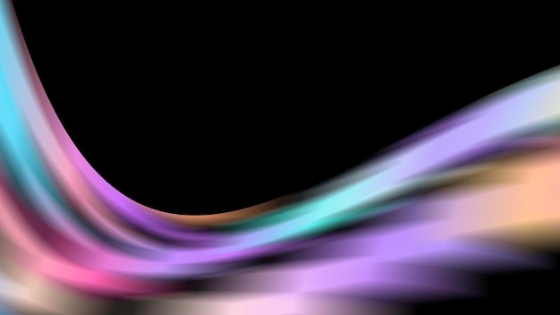 A background  with colorful waves and a black background.