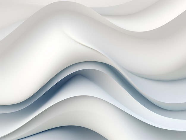 Background with geometric shapes and waves White and blue colors AI