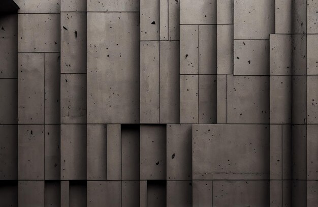 Background with grey concrete wall modern texture with geometric elements