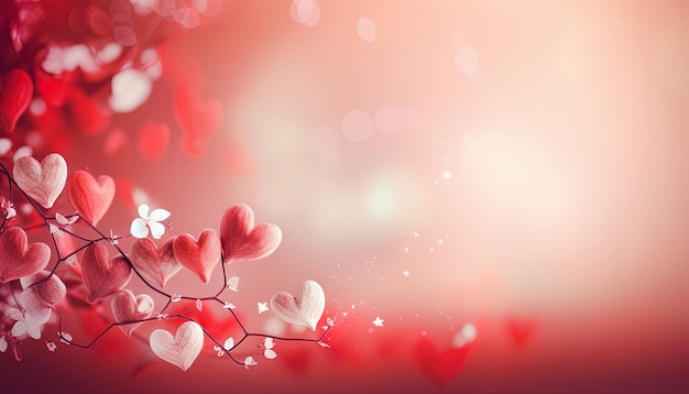 Background with hearts and copy space Valentine's Day Mother's Day Birthday