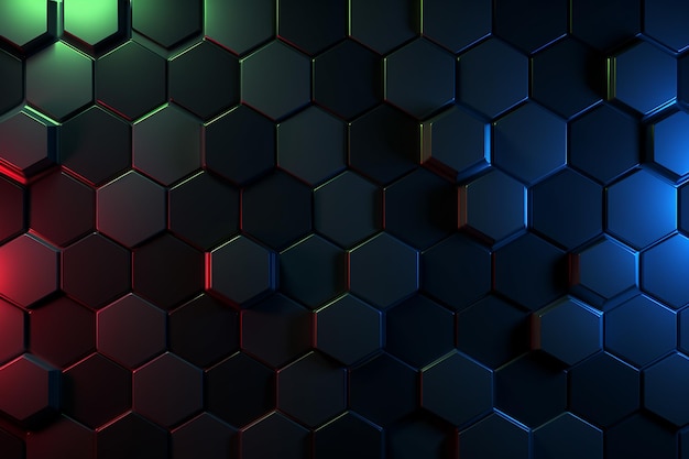 Background with Hexagonal Shapes and Colors