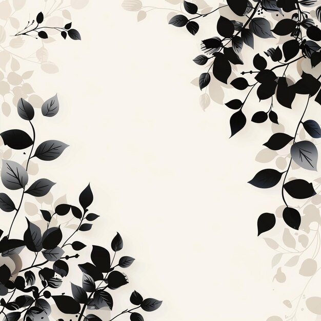 background with leaf silhouettes