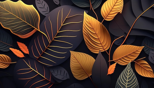 A background with leaves and the words " autumn " on it.