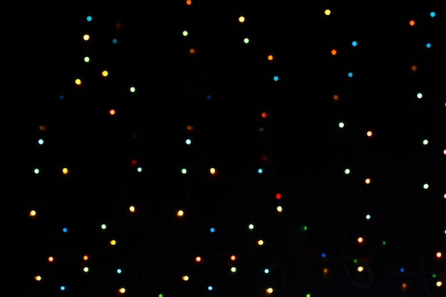 Background With multi color bokeh lights