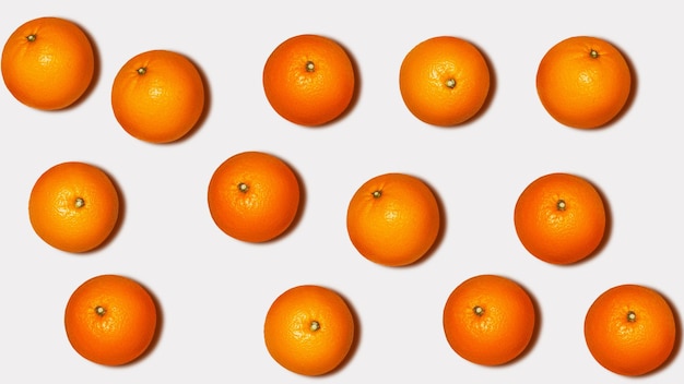 Background with oranges Many oranges on a light background Banner