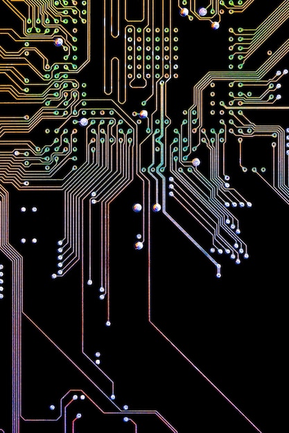 Background with a printed circuit board the concept of modern technologies