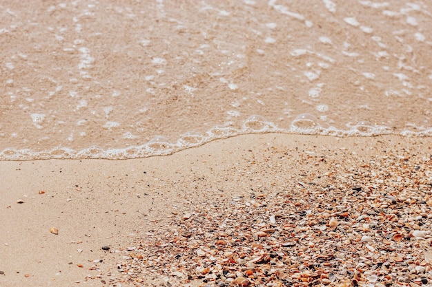 Background with sand and wave